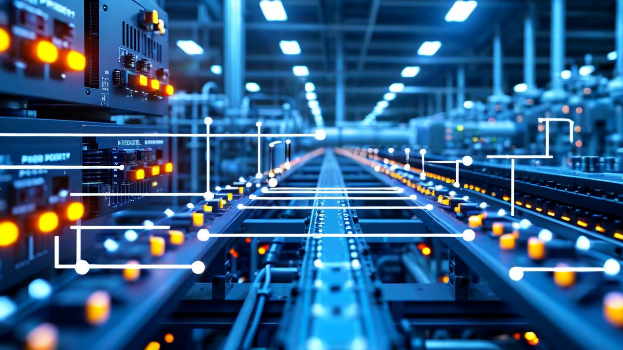 Protocol connection diagram —  Edge gateway connecting PLC, SCADA, and sensor nodes